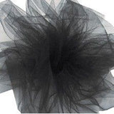 Black - Tulle - 6" x 25 Yards