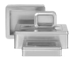 Silver Tin - Rectangle Tin - Window - 10 x 8-1/4 x 3-1/4"