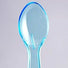 Blue - Transparent Taster Spoon - 3 (Handle) x 13/16" (Width)