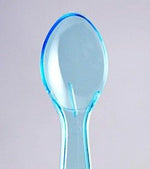 Blue - Transparent Taster Spoon - 3 (Handle) x 13/16" (Width)