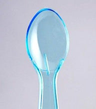Blue - Transparent Taster Spoon - 3 (Handle) x 13/16" (Width)