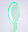 Green - Transparent Taster Spoon - 3 (Handle) x 13/16" (Width)