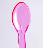 Pink - Transparent Taster Spoon - 3 (Handle) x 13/16" (Width)