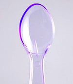 Purple - Transparent Taster Spoon - 3 (Handle) x 13/16" (Width)