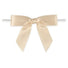 Cream - Bow with Twist Tie - 2-3/4" Width Bow - 4" Twist Tie