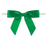 Emerald - Bow with Twist Tie - 2-3/4" Width Bow - 4" Twist Tie