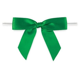 Emerald - Bow with Twist Tie - 2-3/4" Width Bow - 4" Twist Tie