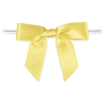 Lemon - Bow with Twist Tie - 2-3/4" Width Bow - 4" Twist Tie