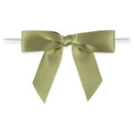 Moss - Bow with Twist Tie - 2-3/4" Width Bow - 4" Twist Tie