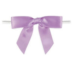 Lavender - Bow with Twist Tie - 2-3/4" Width Bow - 4" Twist Tie