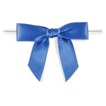 Periwinkle - Bow with Twist Tie - 2-3/4" Width Bow - 4" Twist Tie