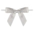 Pewter - Bow with Twist Tie - 2-3/4" Width Bow - 4" Twist Tie