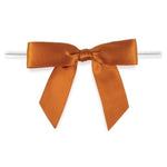Rust - Bow with Twist Tie - 2-3/4" Width Bow - 4" Twist Tie