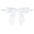 White - Bow with Twist Tie - 2-3/4" Width Bow - 4" Twist Tie