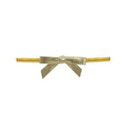 Gold - Bow with Twist Tie - 1-5/8" Width Bow - 3" Twist Tie