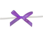 Purple - Bow with Twist Tie - 1-5/8" Width Bow - 3" Twist Tie