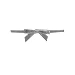 Silver - Bow with Twist Tie - 1-5/8" Width Bow - 3" Twist Tie