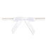 White - Bow with Twist Tie - 1-5/8" Width Bow - 3" Twist Tie