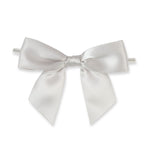 Pewter - Bow with Twist Tie - 3-1/2" Width Bow - 4" Twist Tie