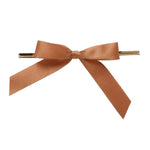 Pecan - Bow with Twist Tie - 3" Width Bow - 4" Twist Tie