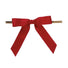 Red - Bow with Twist Tie - 3" Width Bow - 4" Twist Tie