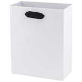 Uptown Black Tie - Twill Ribbon Handle Gift Bag - 8 x 4 x 10"
