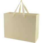 Uptown Ivory- Twill Ribbon Handle Gift Bag - 13 x 5 x 10"