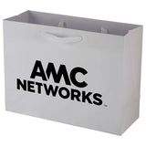 Uptown White - Twill Ribbon Handle Gift Bag - 16 x 6 x 12"