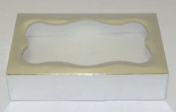 Silver Foil - Cookie Box - 8-1/2 x 5-3/8 x 2" (1 lb)