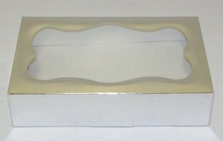 Silver Foil - Cookie Box - 8-1/2 x 5-3/8 x 2" (1 lb)