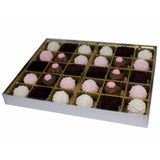 Silver Silk Clear Lid Rigid Candy Boxes