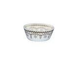 White/Gold Design - Baking Cup - 1-3/8 (Dia) x 13/16" (H)