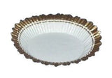White/Gold Design - Baking Cup - 2-1/2 (Dia) x 1" (H)