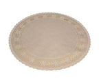 Brown/Gold Design - Round Cake Doilie - 9-3/8" Round