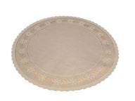 Brown/Gold Design - Round Cake Doilie - 9-3/8" Round
