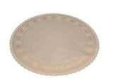 White/Gold Design - Round Cake Doilie - 12-5/8" Round