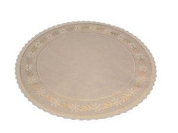 White/Gold Design - Round Cake Doilie - 11" Round