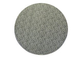 Rose Design Embossed Silver Foil - Round Cake Drum - 12" Round