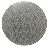 Rose Design Embossed Silver Foil - Round Cake Drum - 14" Round