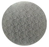 Rose Design Embossed Silver Foil - Round Cake Drum - 22" Round