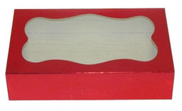 Red Foil - Cookie Box - 8-1/2 x 5-3/8 x 2" (1 lb)