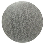 Rose Design Embossed Silver Foil - Round Cake Drum - 10" Round