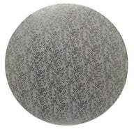 Rose Design Embossed Silver Foil - Round Cake Drum - 10" Round