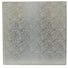 Rose Design Embossed Silver Foil - Square Cake Drum - 16" Square
