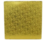 Rose Design Embossed Gold Foil - Square Cake Drum - 10" Square