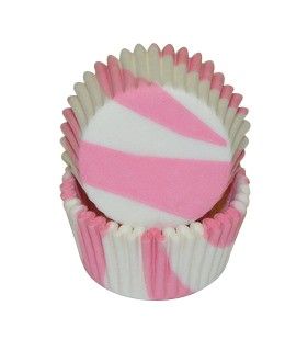 Zebra Stripe Pink - Baking Cup - 1-3/8 (Dia) x 3/4" (H)