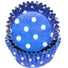 Polka Dot Blue - Baking Cup - 1-3/8 (Dia) x 3/4" (H)