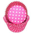 Polka Dot Hot Pink - Baking Cup - 1-3/8 (Dia) x 3/4" (H)