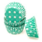 Polka Dot Green - Baking Cup - 1-3/8 (Dia) x 3/4" (H)