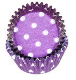 Polka Dot Purple - Baking Cup - 1-3/8 (Dia) x 3/4" (H)